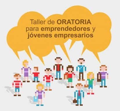 Cartel Taller de Oratoria para Emprendedores y Jóvenes Empresarios AJE