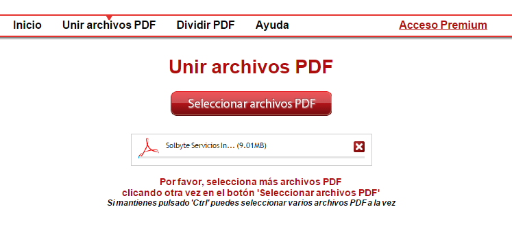 lanzar vacío desmayarse Cómo unir archivos PDF o dividirlos? 🗎 - Blog Solbyte