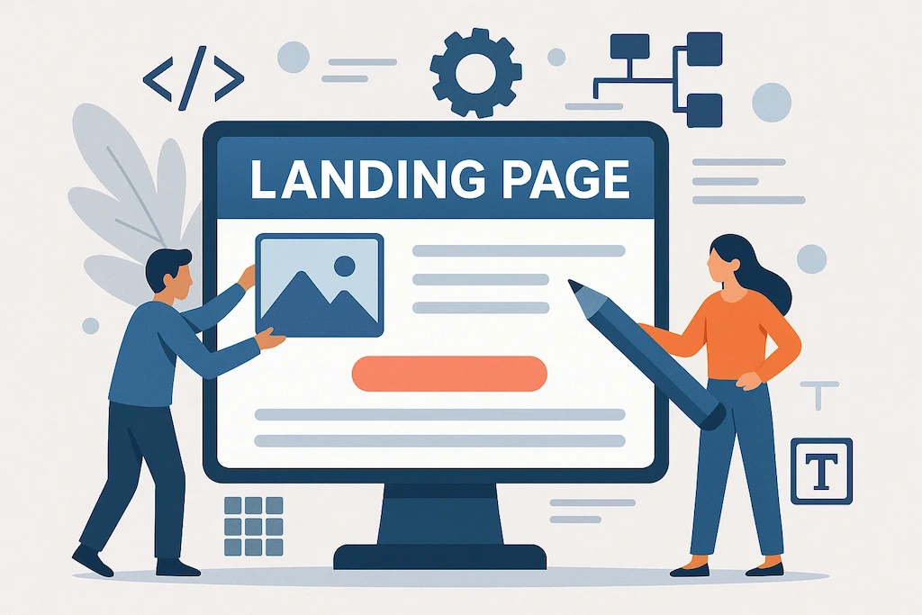 como estructurar una landing page