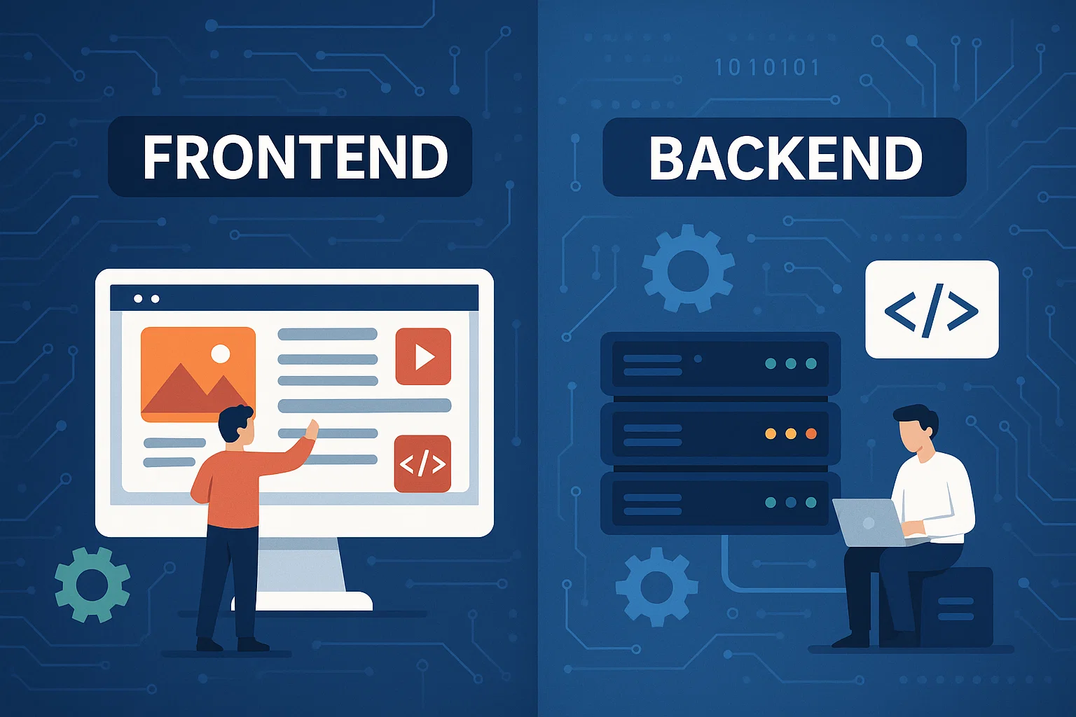 Diferencia entre frontend y backend